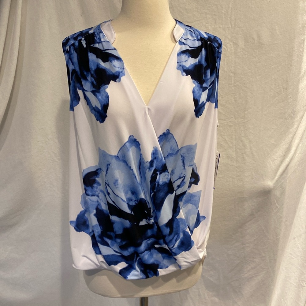 Peter Nygard faux wrap top